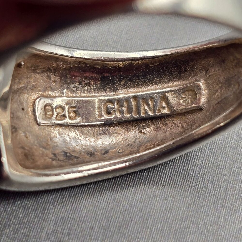 Sterling Silver 925 Modernist Bypass 6mm Band Ring Size 8 6.9g - Picture 5 of 8